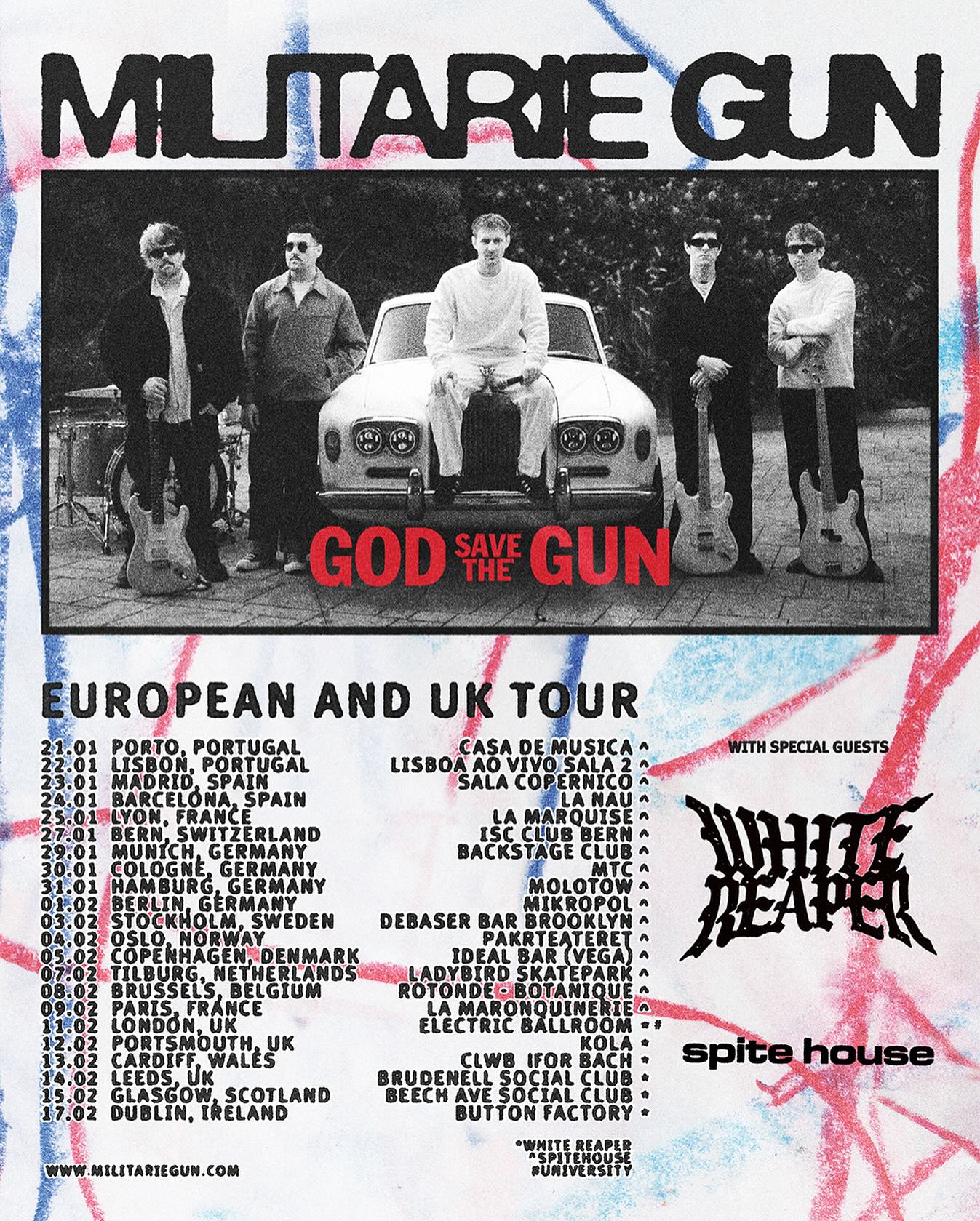 White Reaper Tour Poster 2026