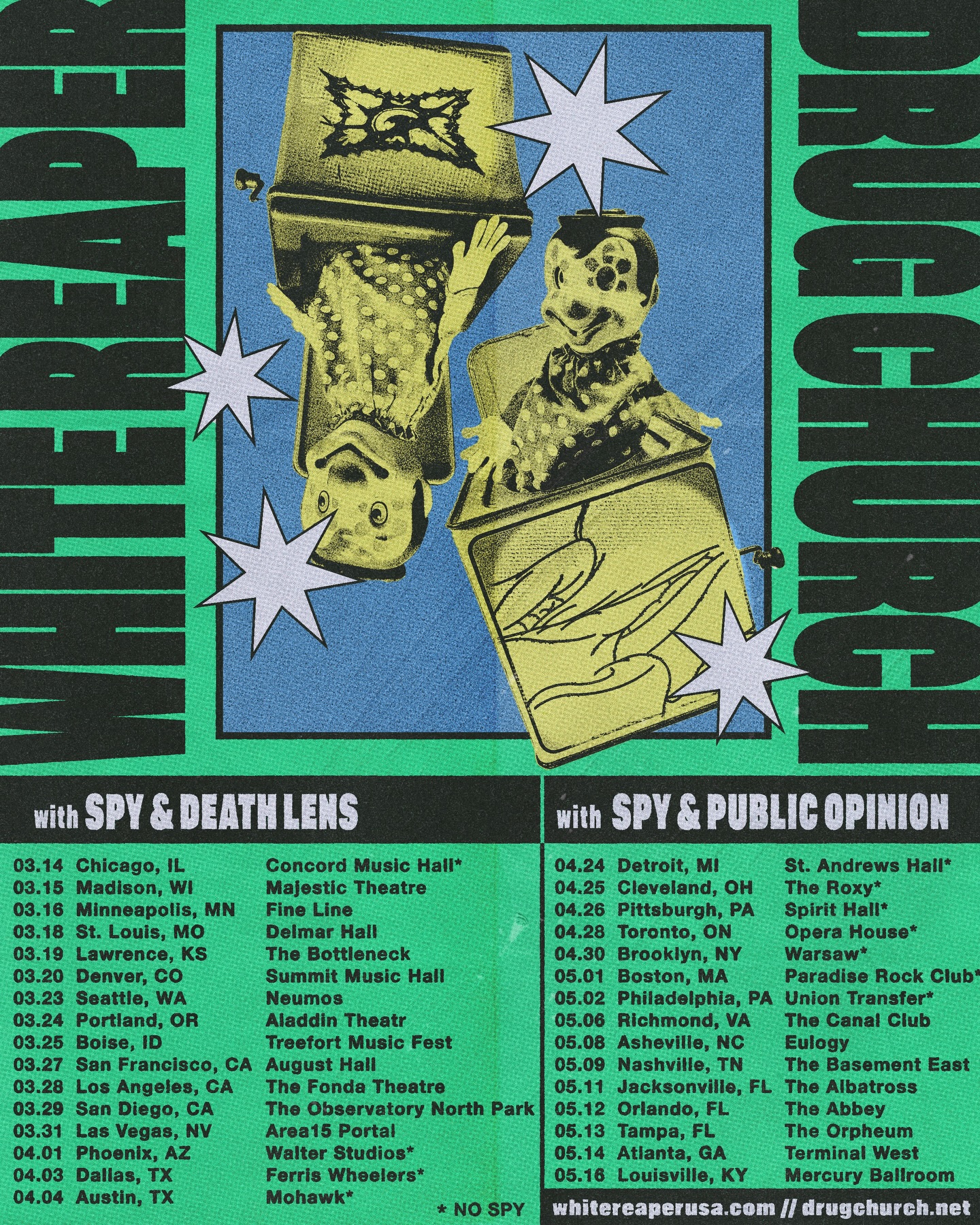 White Reaper Tour Poster 2026